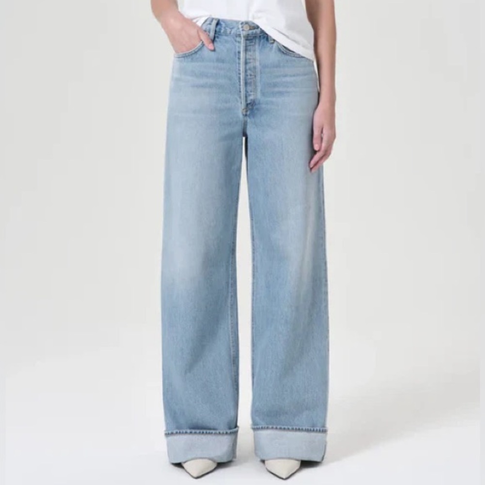 Agolde Dame Wide leg jeans in Showdown